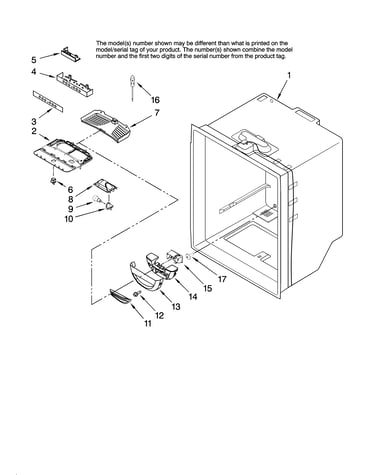 Refrigerator liner parts