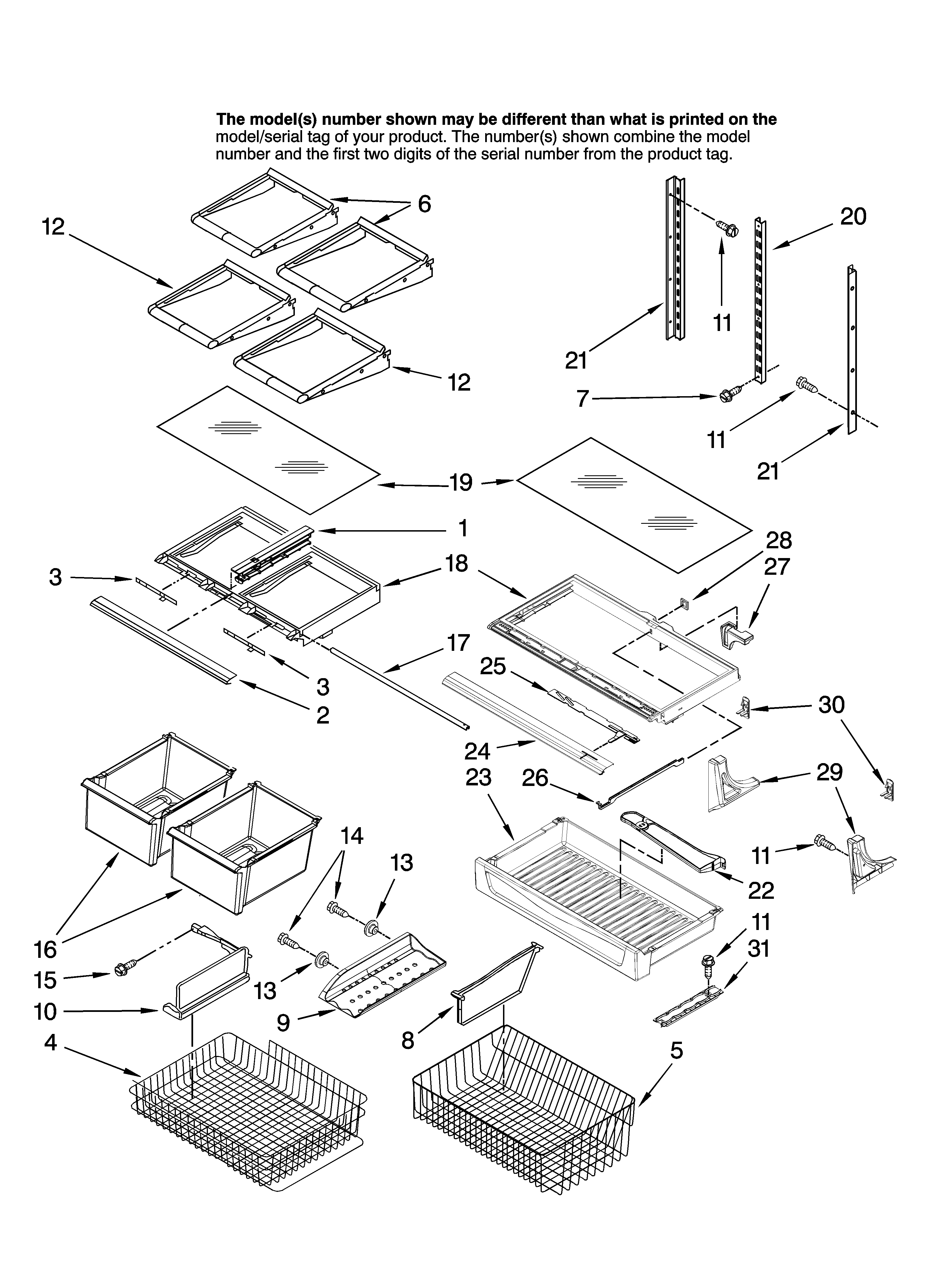 Shelf parts