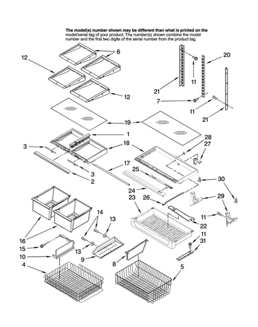 Shelf parts