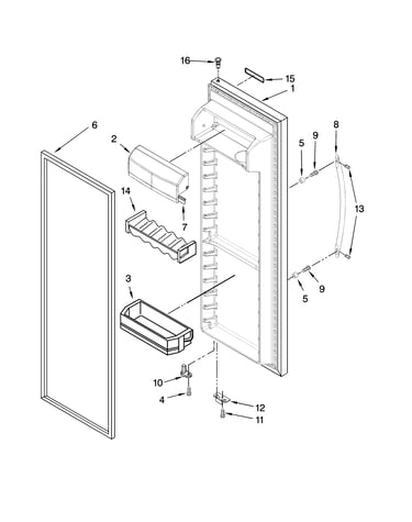 Refrigerator door parts