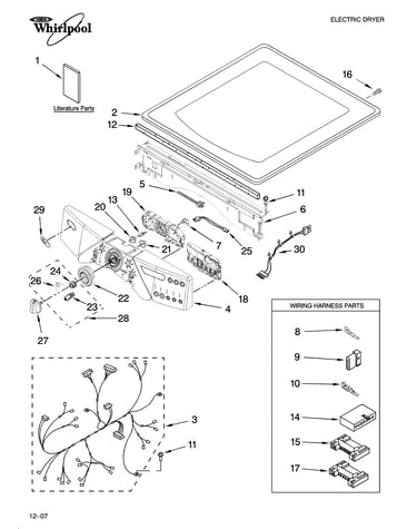 Top and console parts