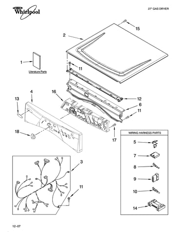 Top and console parts