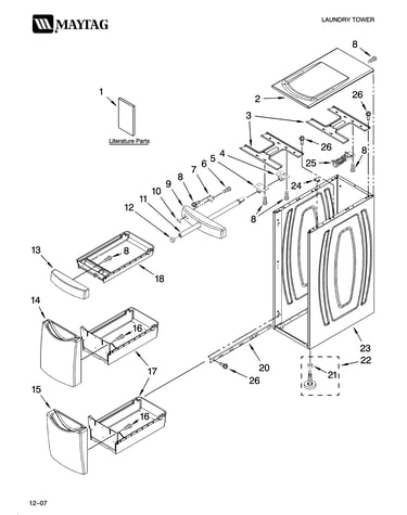 Cabinet and drawer parts
