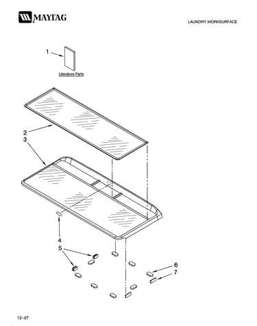 Worksurface and pad parts