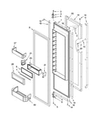Refrigerator door parts