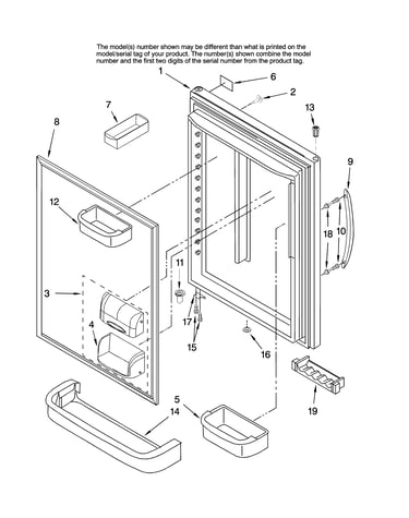 Refrigerator door parts