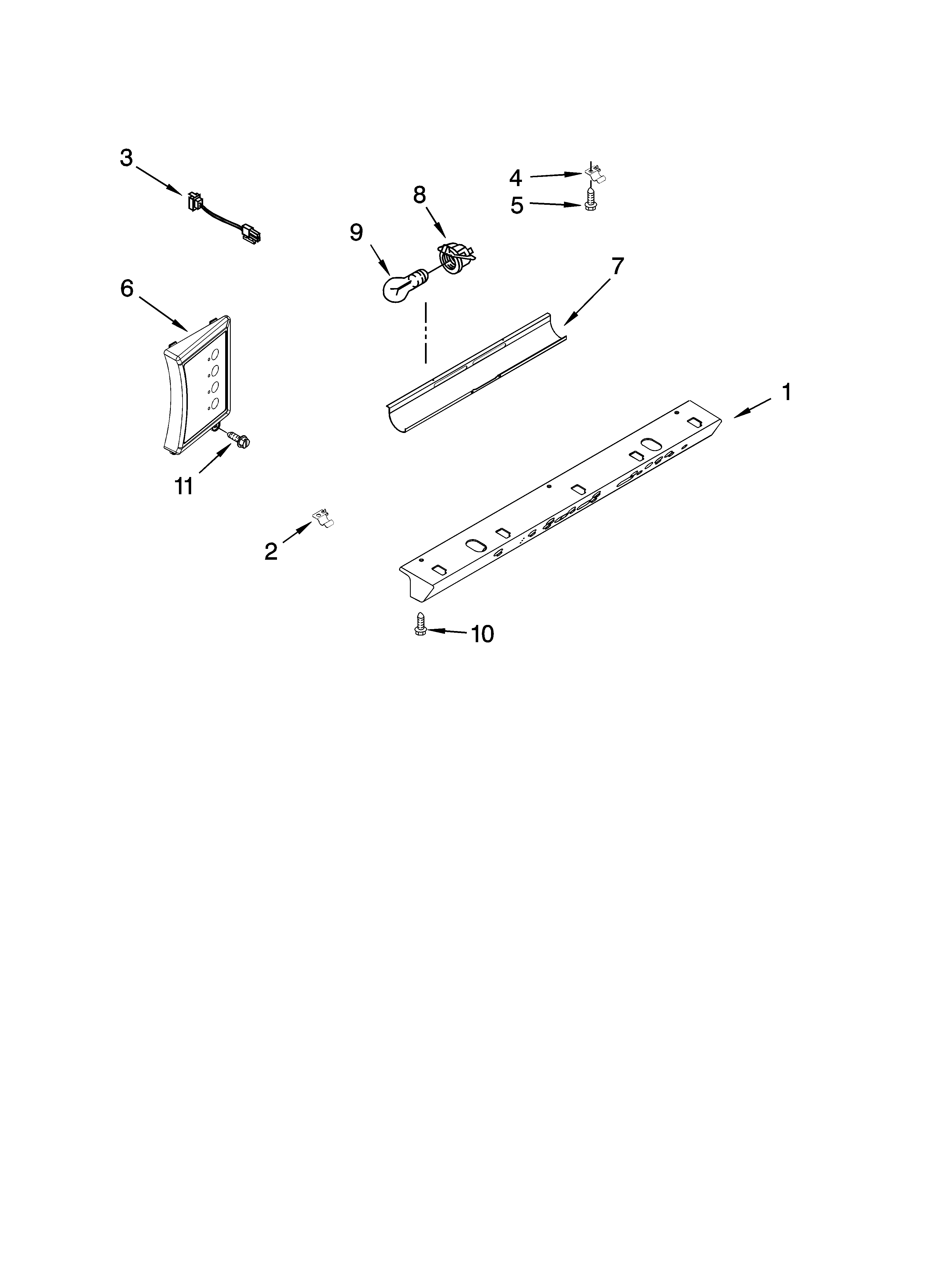 Control panel parts