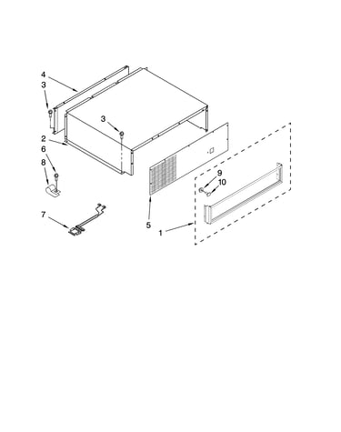 Top grille and unit cover parts