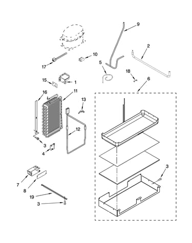 Lower unit and tube parts