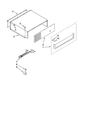 Top grille and unit cover parts