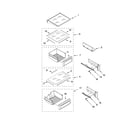 KitchenAid KSSO42FTX02 refrigerator shelf parts diagram