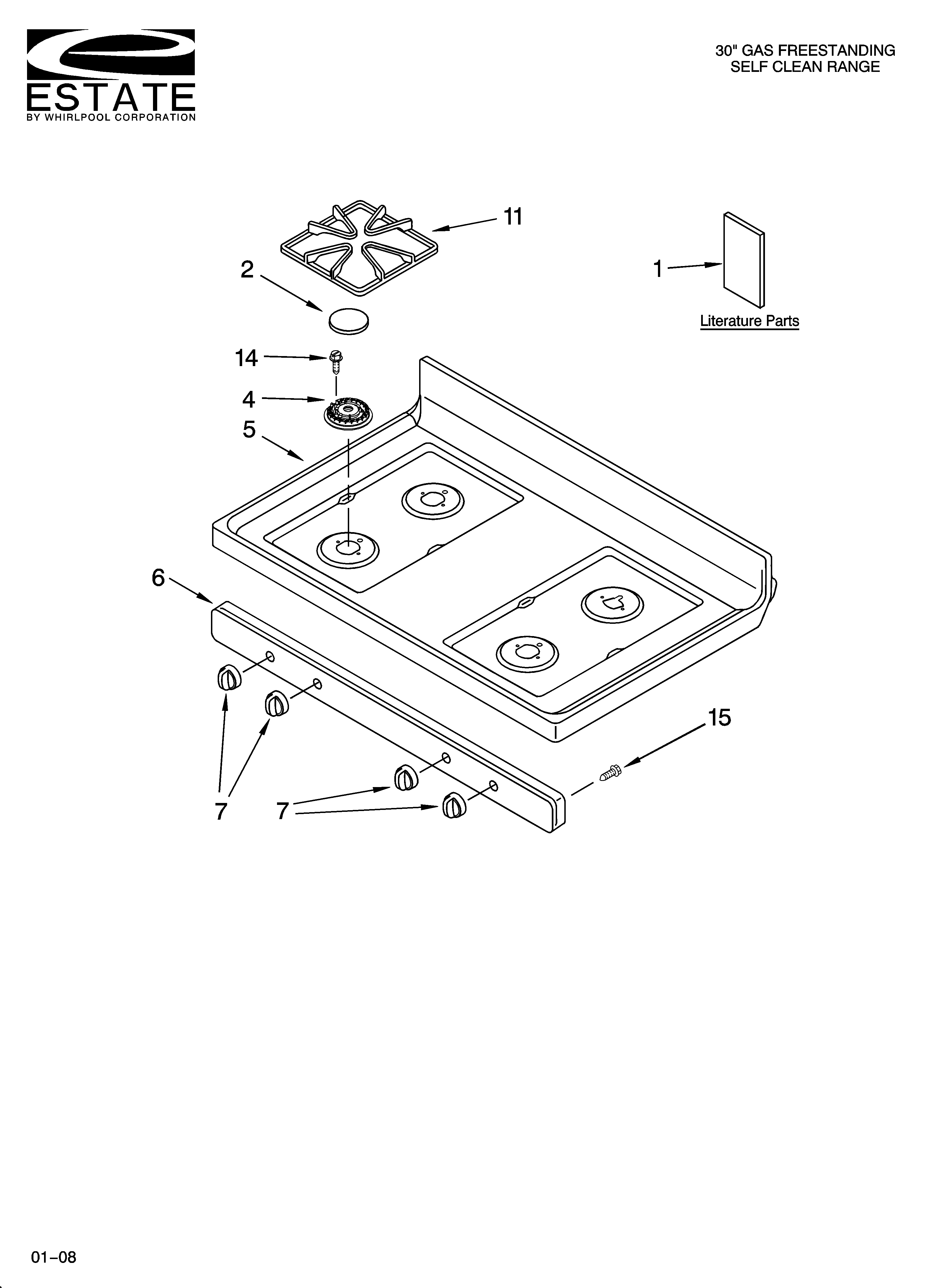Cooktop parts