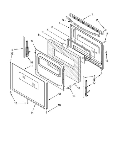 Door parts, optional parts (not included)