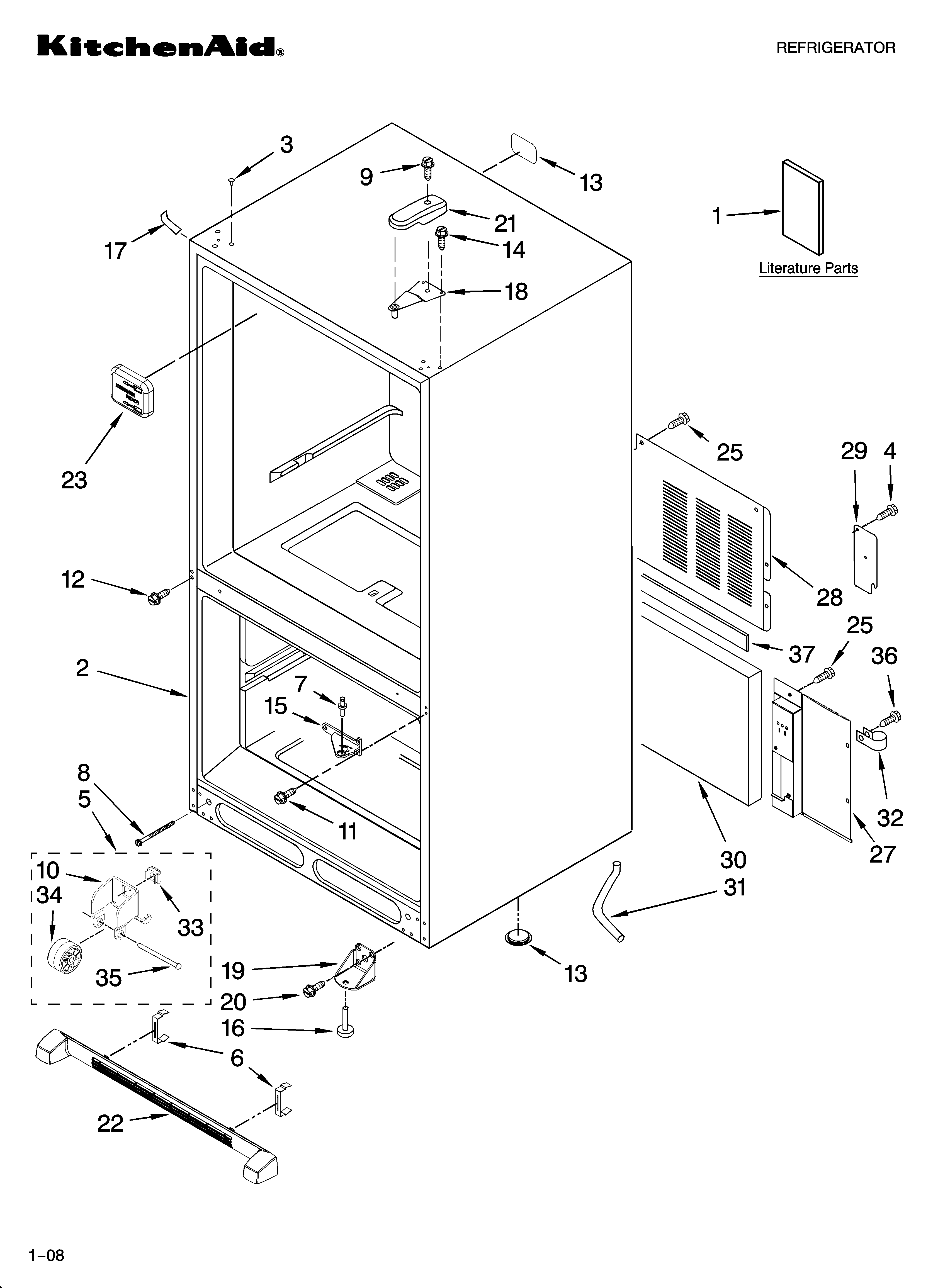 Cabinet parts
