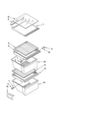 Refrigerator shelf parts
