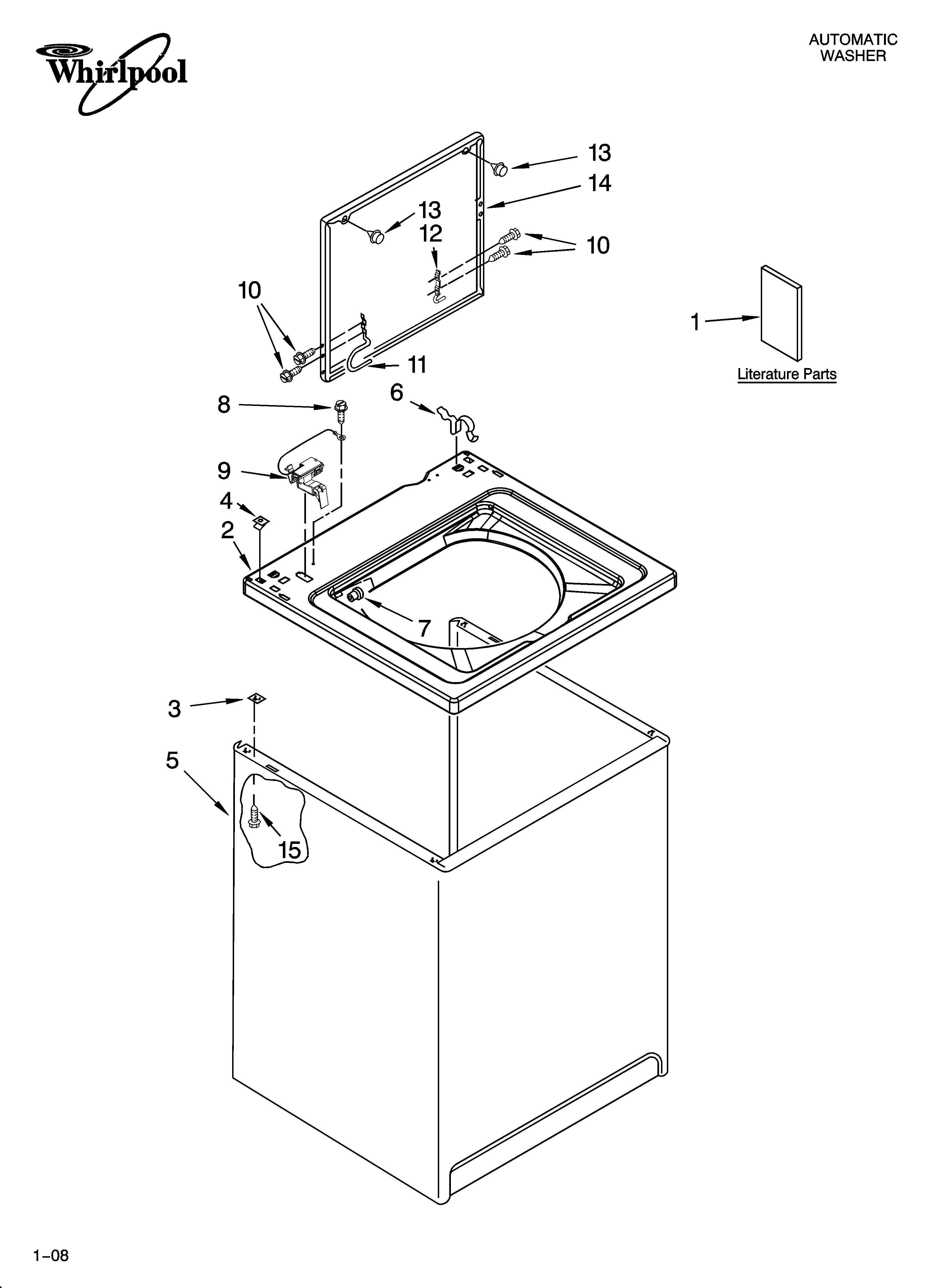 Top and cabinet parts