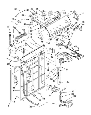 Controls and rear panel parts