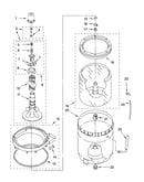 Agitator, basket and tub parts