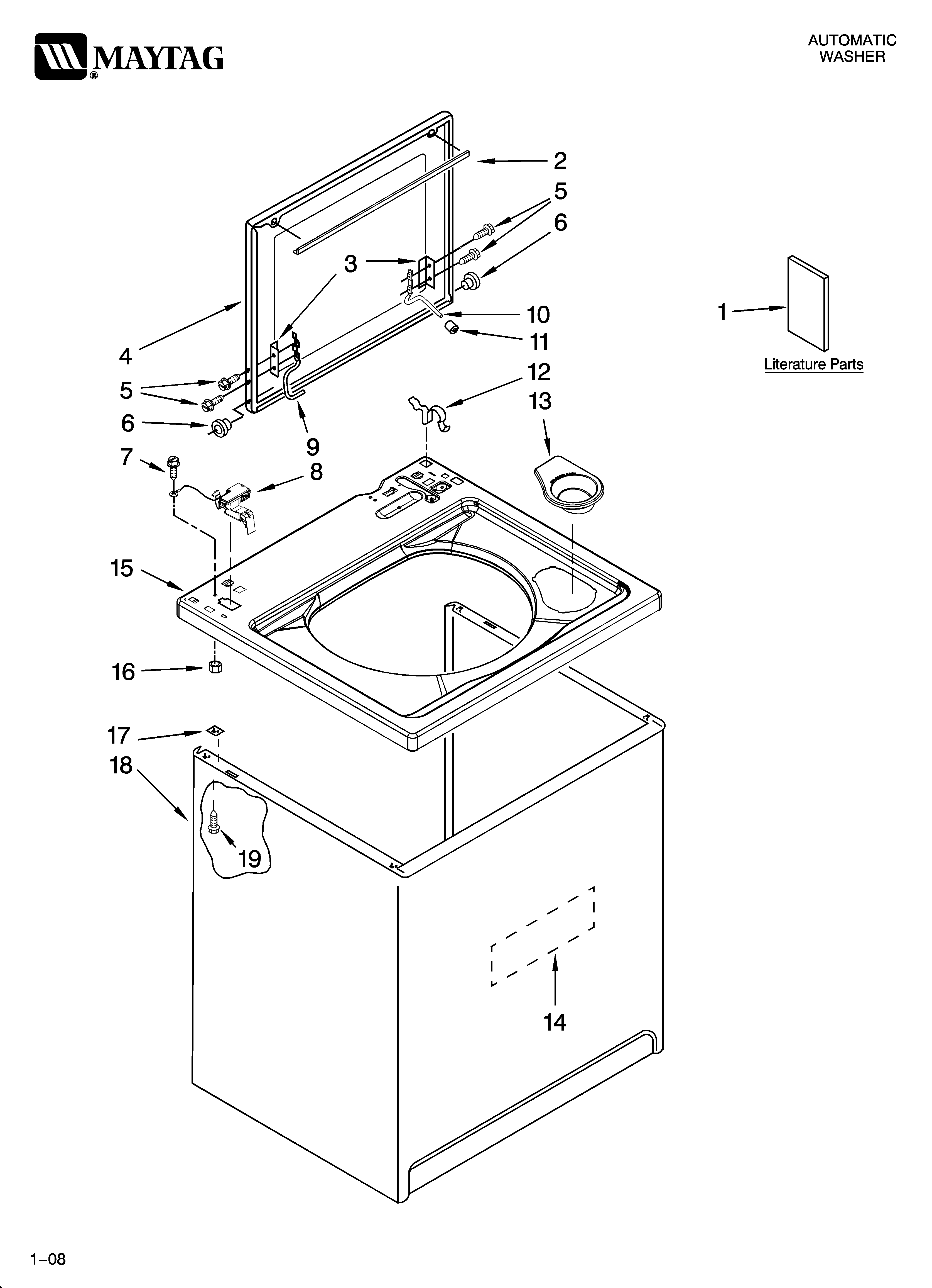 Top and cabinet parts