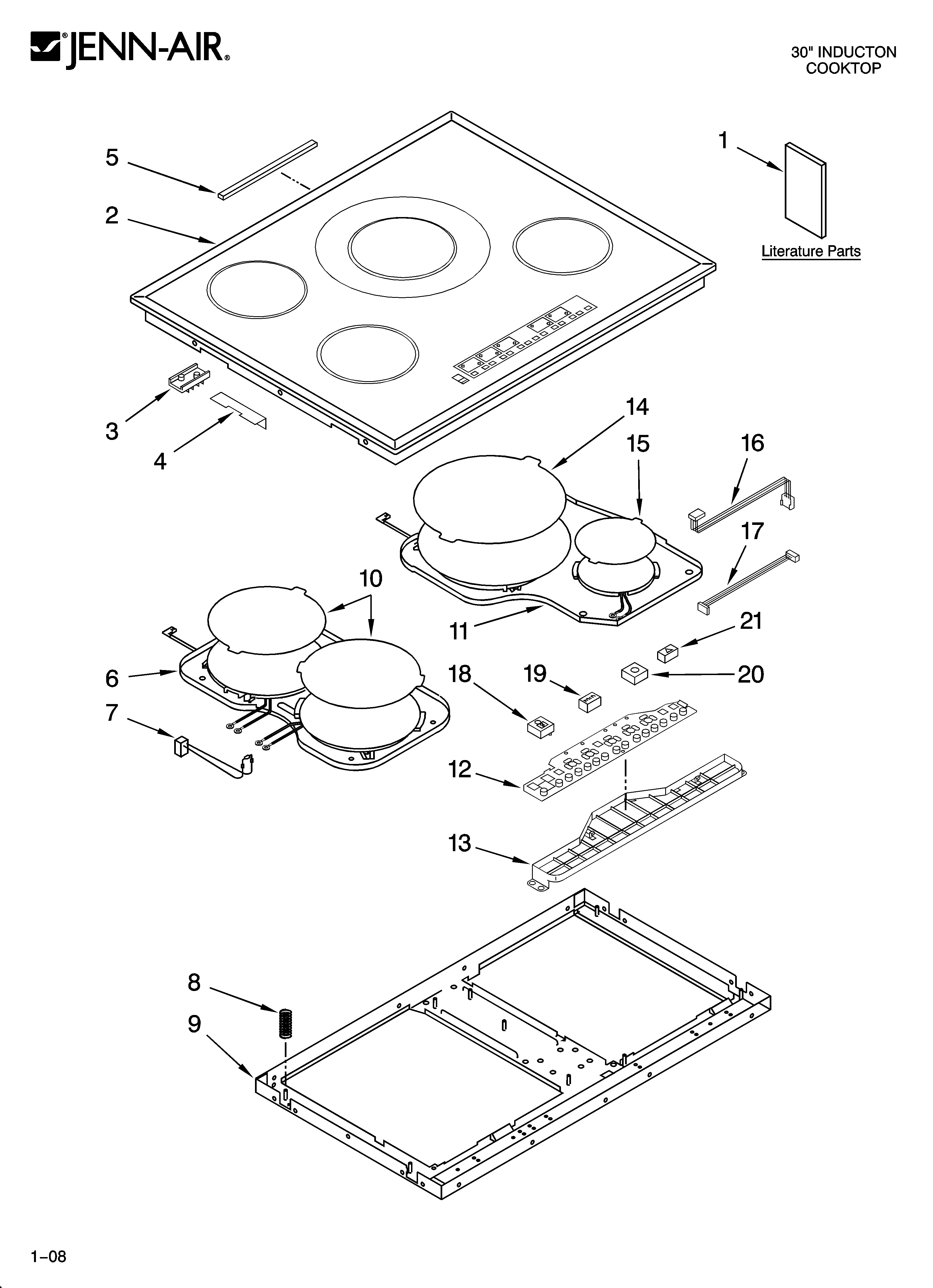 Cooktop parts