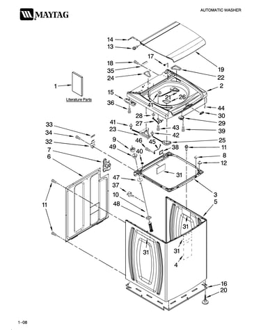 Top and cabinet parts
