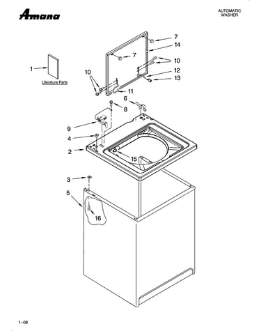 Top and cabinet parts
