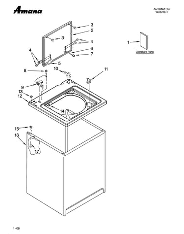 Top and cabinet parts