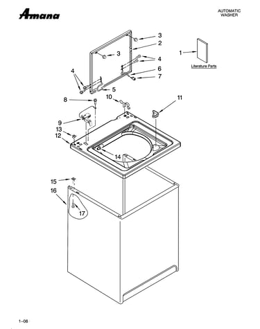Top and cabinet parts