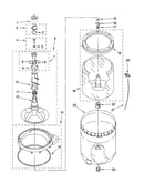 Agitator, basket and tub parts