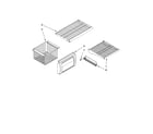 Jenn-Air JS42CXDUDB00 freezer shelf parts diagram