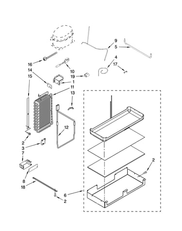 Lower unit and tube parts