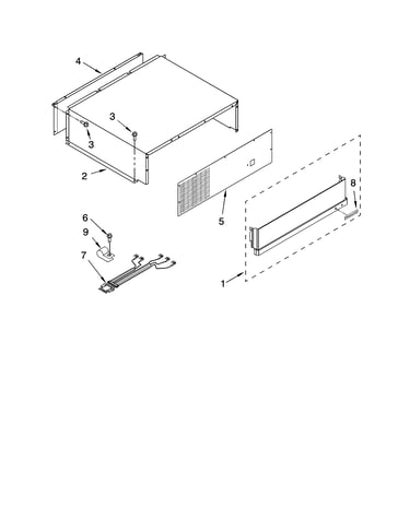 Top grille and unit cover parts