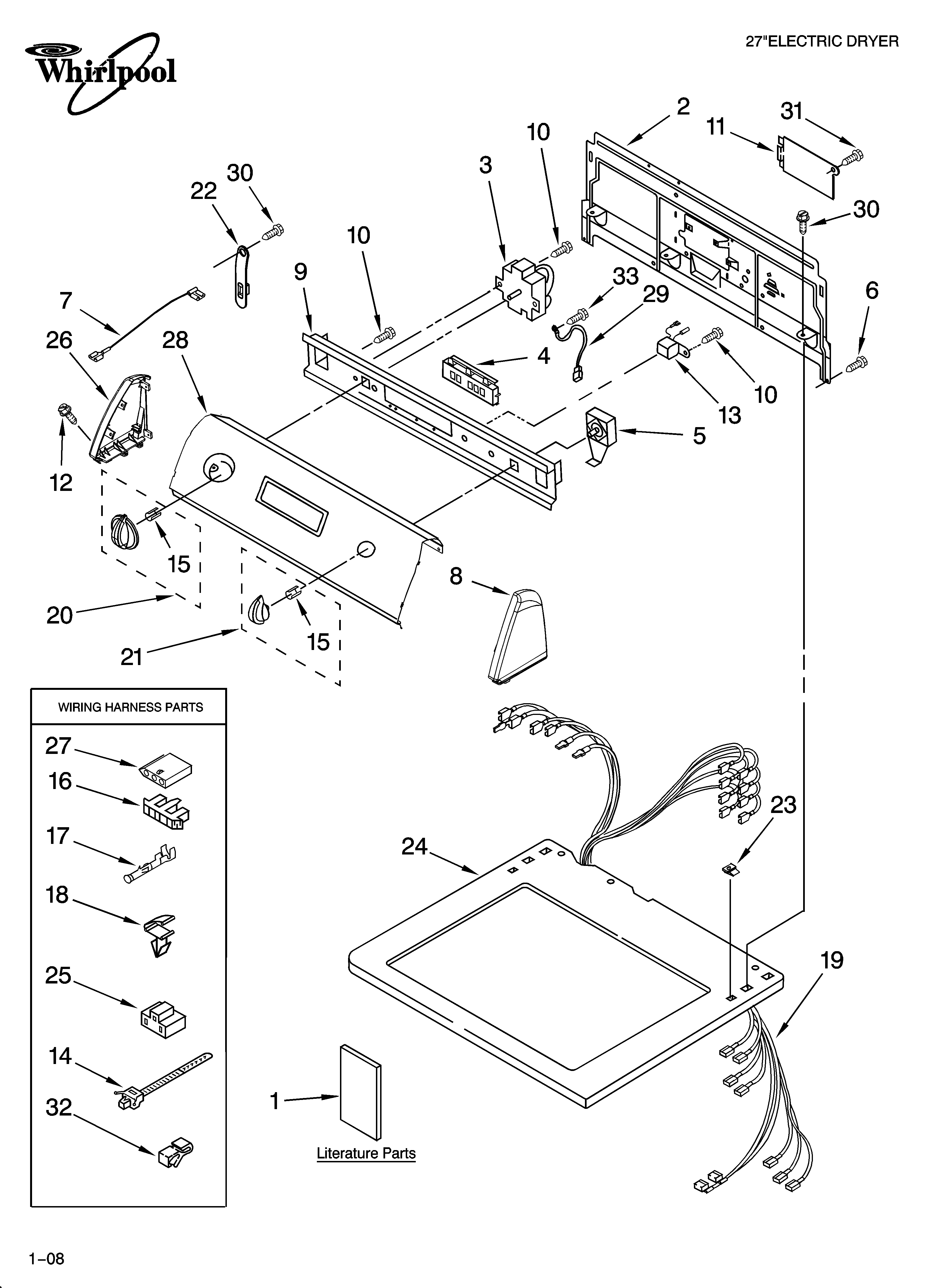 Top and console parts