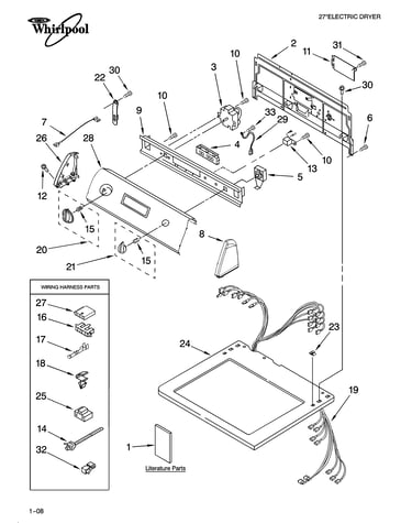 Top and console parts