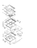 Refrigerator shelf parts