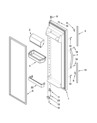Refrigerator door parts