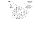 Whirlpool GS563LXSQ1 cooktop parts diagram
