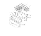 Whirlpool GS563LXSQ1 drawer & broiler parts diagram