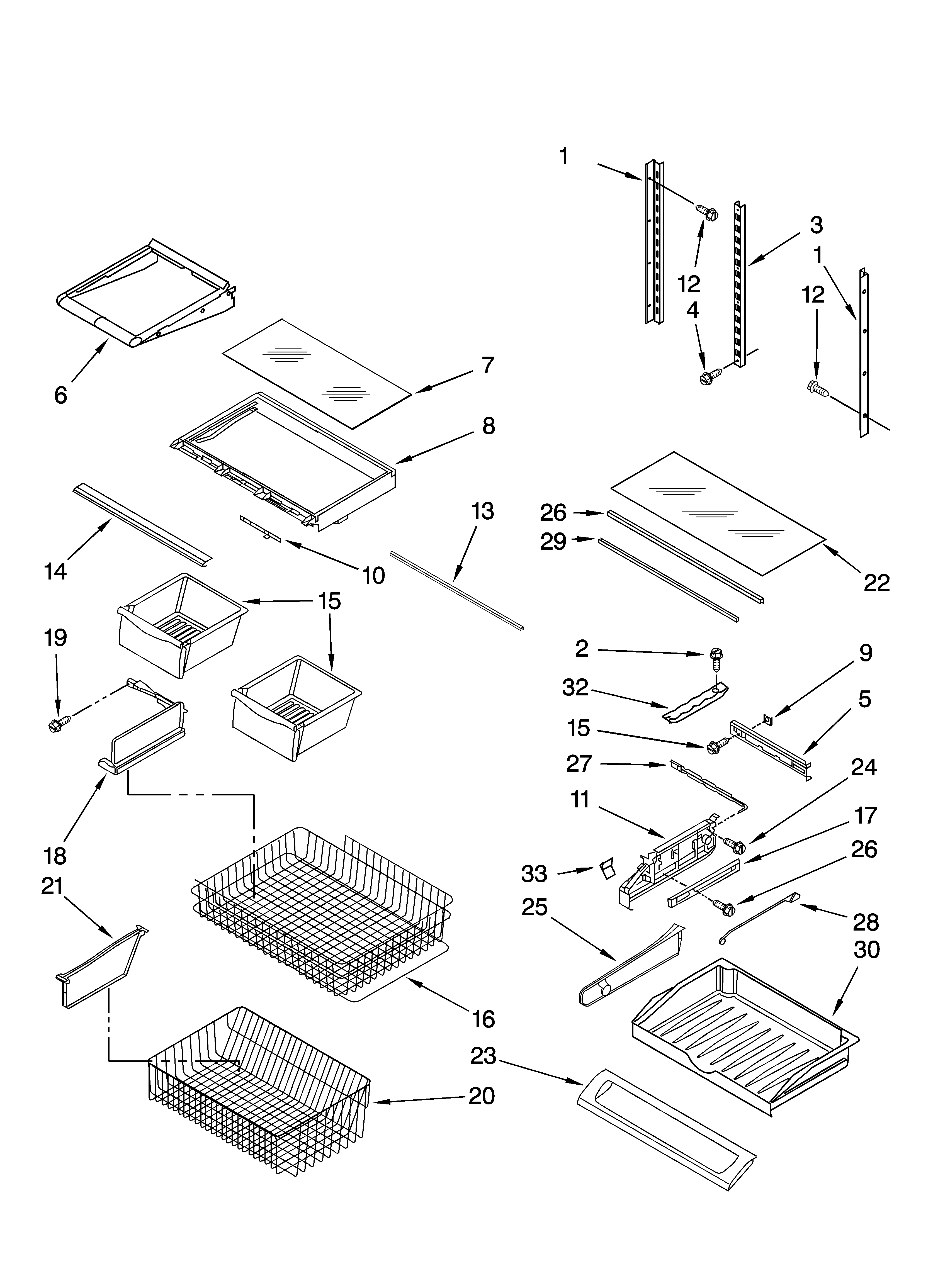 Shelf parts