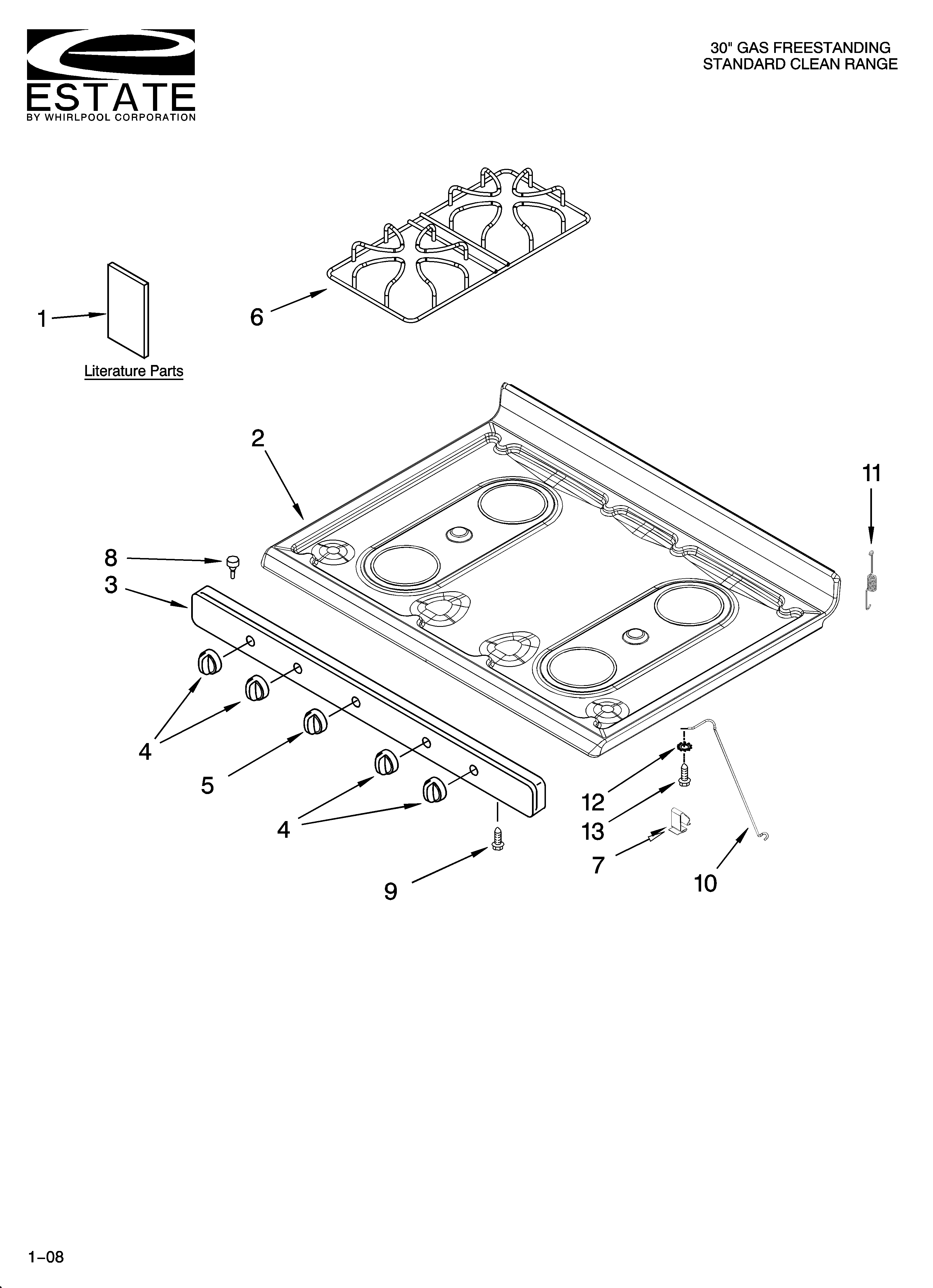 Cooktop parts