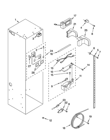 Refrigerator liner parts