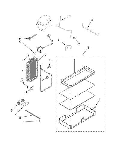 Lower unit and tube parts