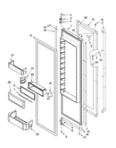 Refrigerator door parts
