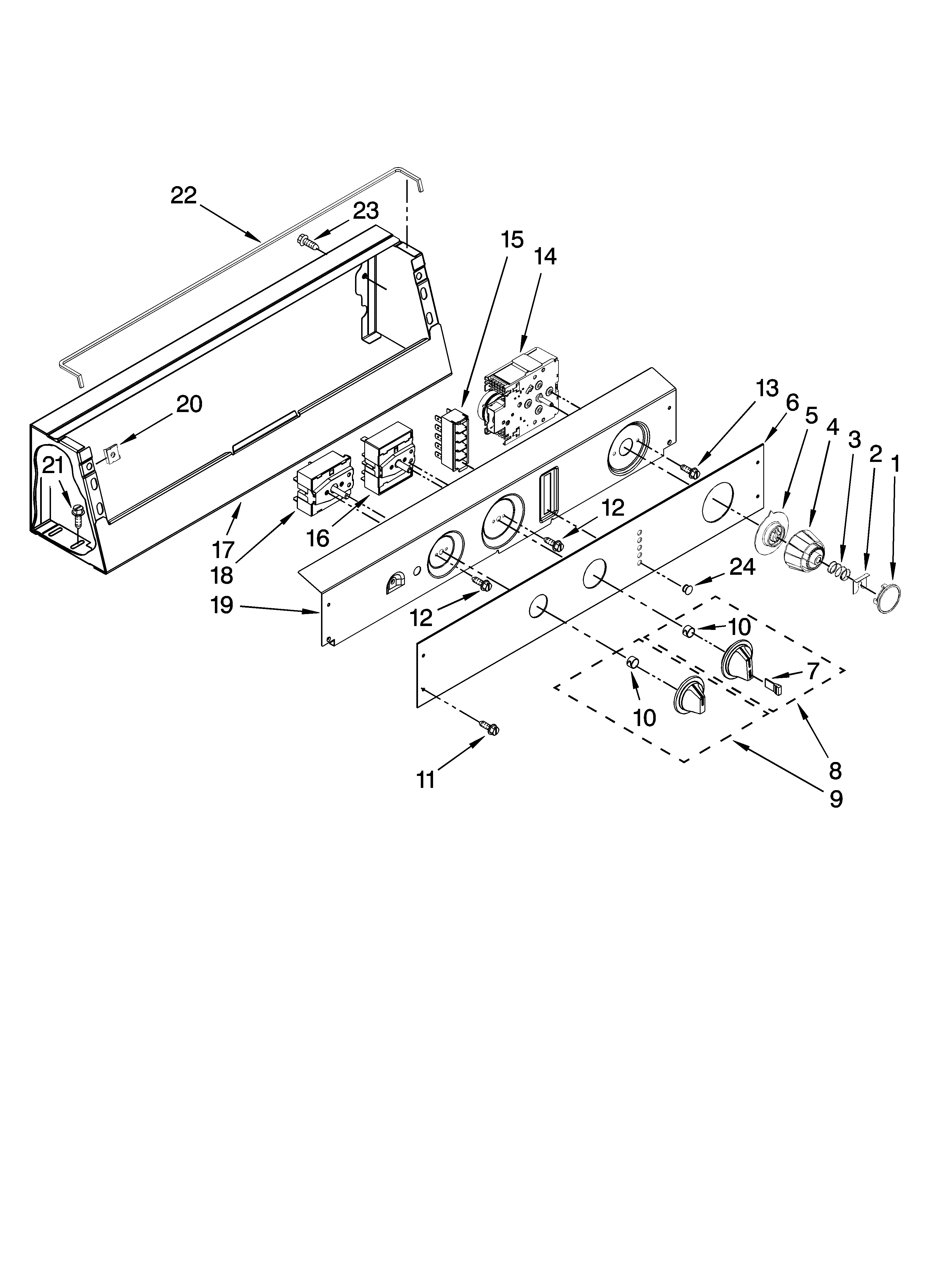 Control panel parts
