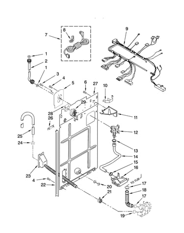 Rear panel parts