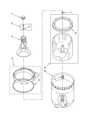 Agitator, basket and tub parts