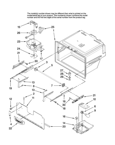 Freezer liner parts