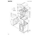 Maytag MTW6600TB1 top and cabinet parts diagram