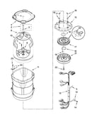Motor, basket and tub parts