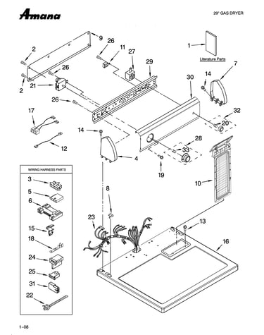 Top and console parts